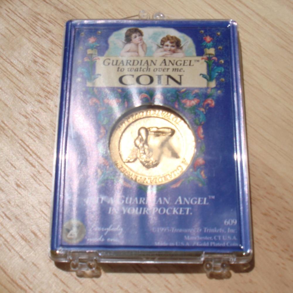 Vintage Guardian Angel Coin in Original Box Case